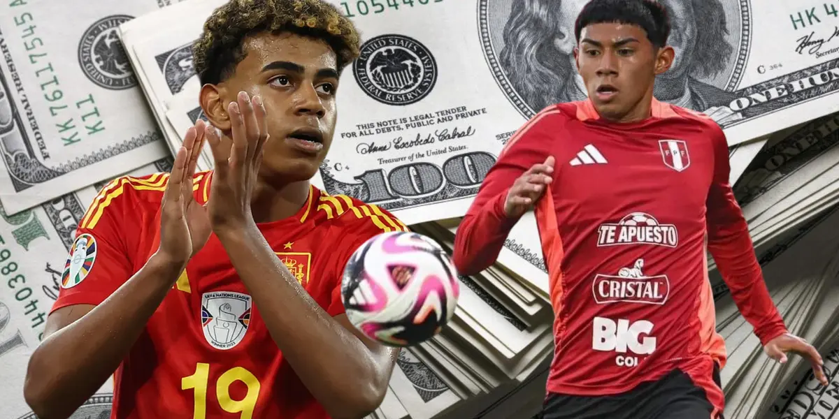 Lamine Yamal - Maxloren Castro (Foto: FPF)