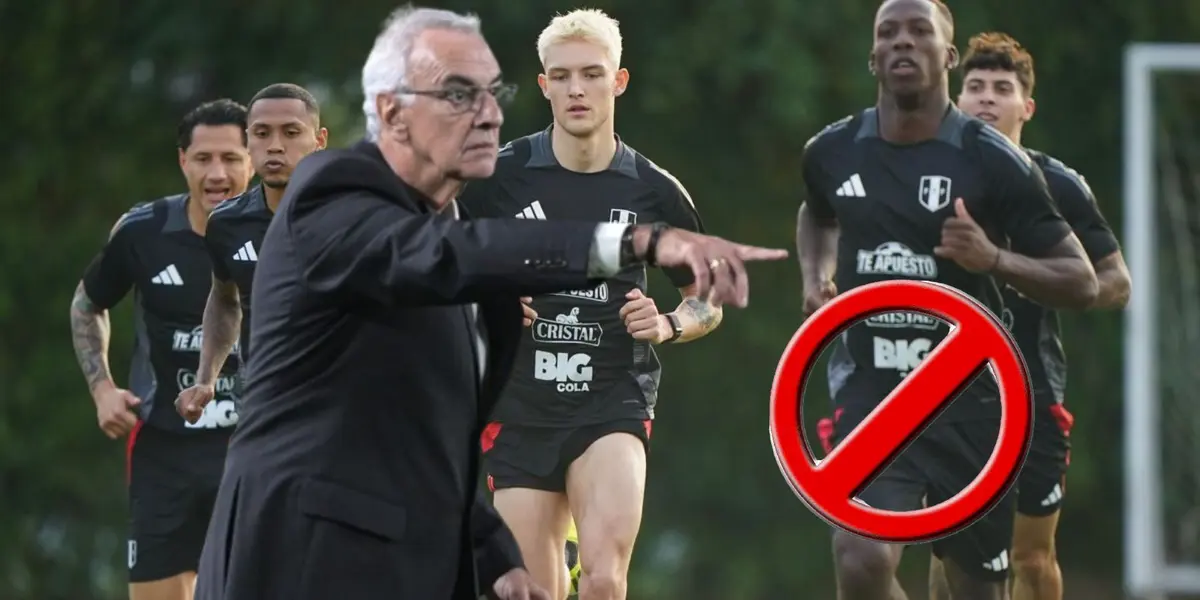 Lapadula, Reyna, Sonne, Advíncula, Zanelatto y delante Fossati señalando