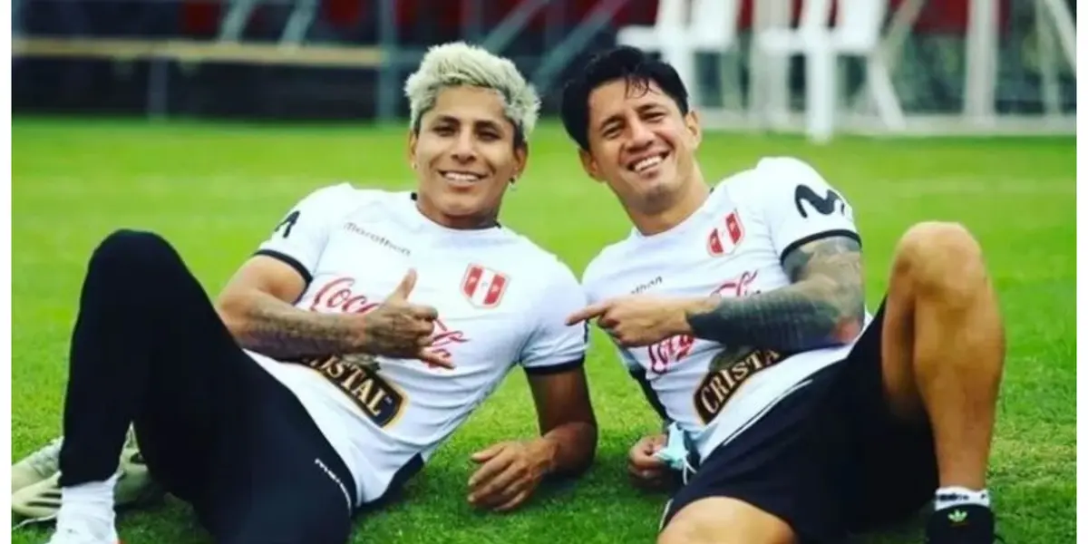 Lapadula y Ruidíaz. FOTO: Willax TV