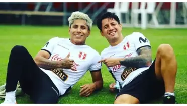 Lapadula y Ruidíaz. FOTO: Willax TV