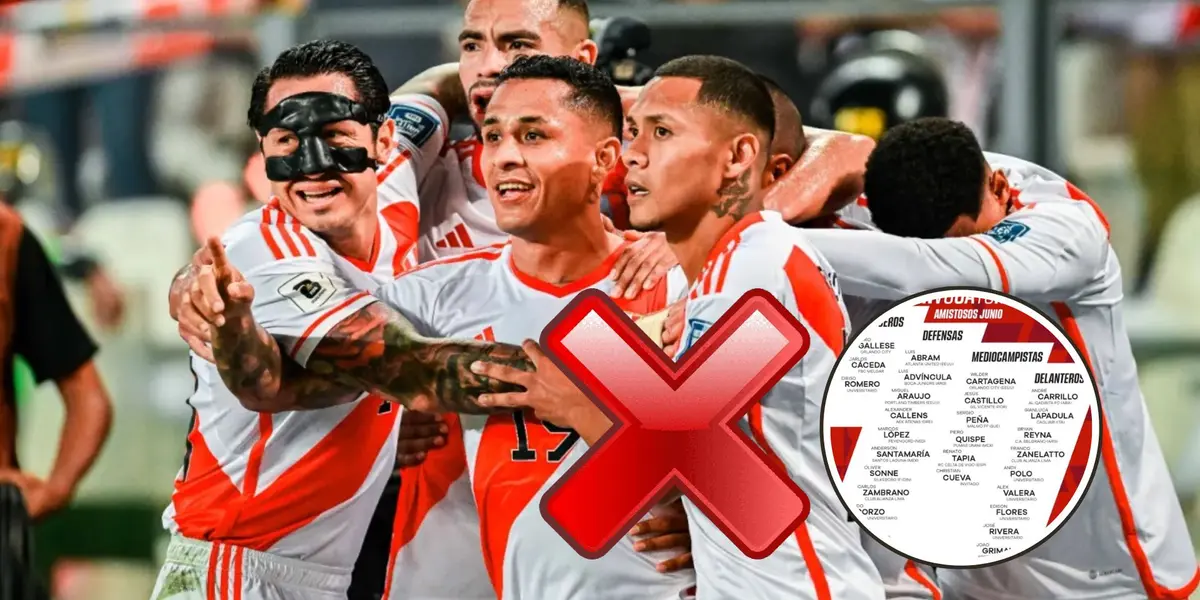 Lapadula, Yotún, Reyna y Callens abrazados y celebrando