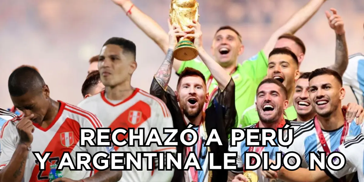 Le dijo no a Perú, lo enfrentó y ahora la Argentina le baja el dedo