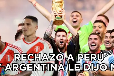 Le dijo no a Perú, lo enfrentó y ahora la Argentina le baja el dedo
