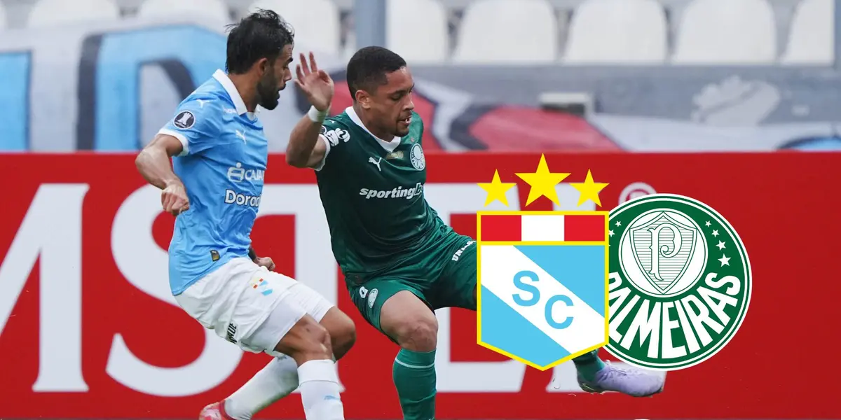 Leandro Sosa - Vitor Roque (Foto: X de Sporting Cristal)