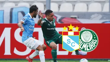 Leandro Sosa - Vitor Roque (Foto: X de Sporting Cristal)