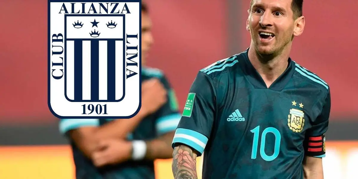 Lionel Messi sorprendió al reconocer la camiseta de Alianza Lima y hasta se tomó una foto con ella.