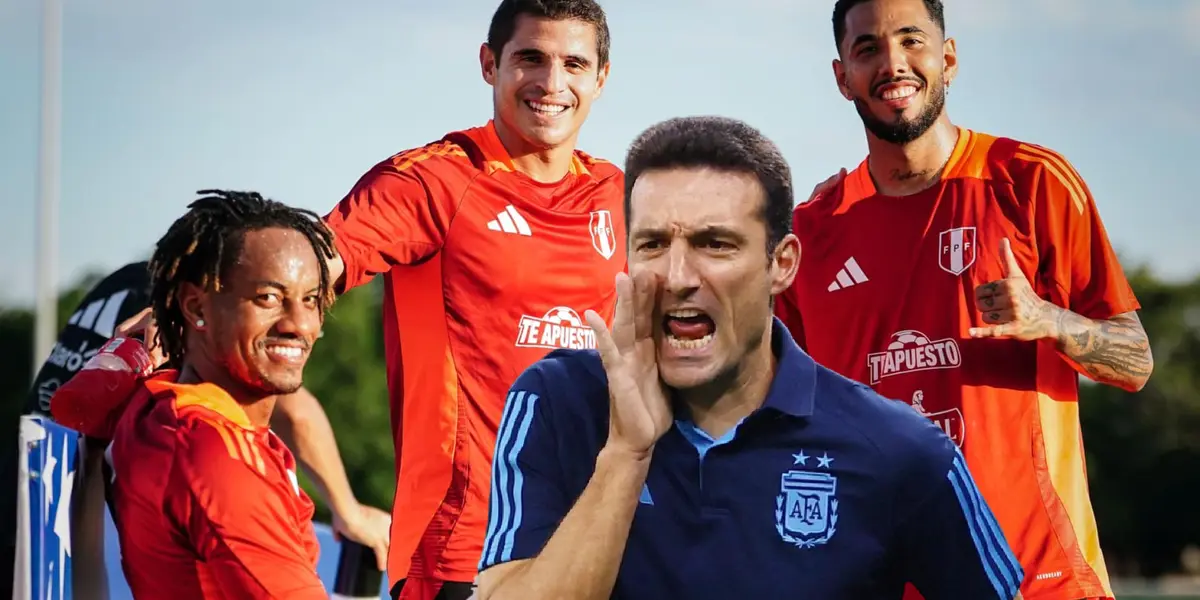 Lionel Scaloni - André Carrillo - Aldo Corzo - Sergio Peña (Foto: FPF)