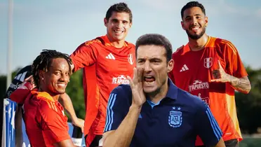 Lionel Scaloni - André Carrillo - Aldo Corzo - Sergio Peña (Foto: FPF)