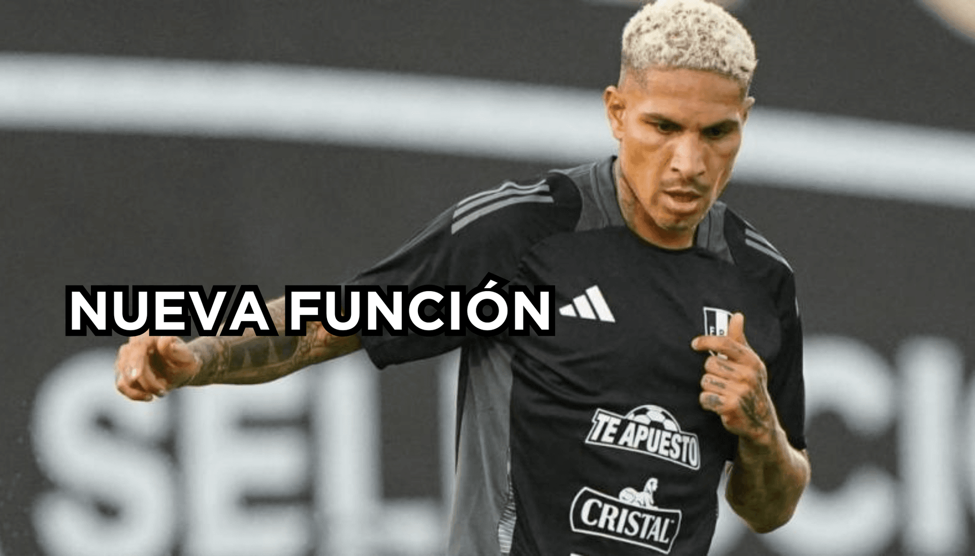 Lo que hizo el 'Depredador' durante los entrenamientos de la Bicolor. FOTO: TV Perú