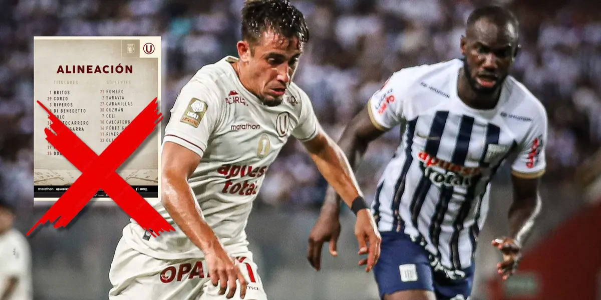 Lo sacaron del 11 y la U ganó el Clásico, pero ingresó y volvió a ser un fiasco