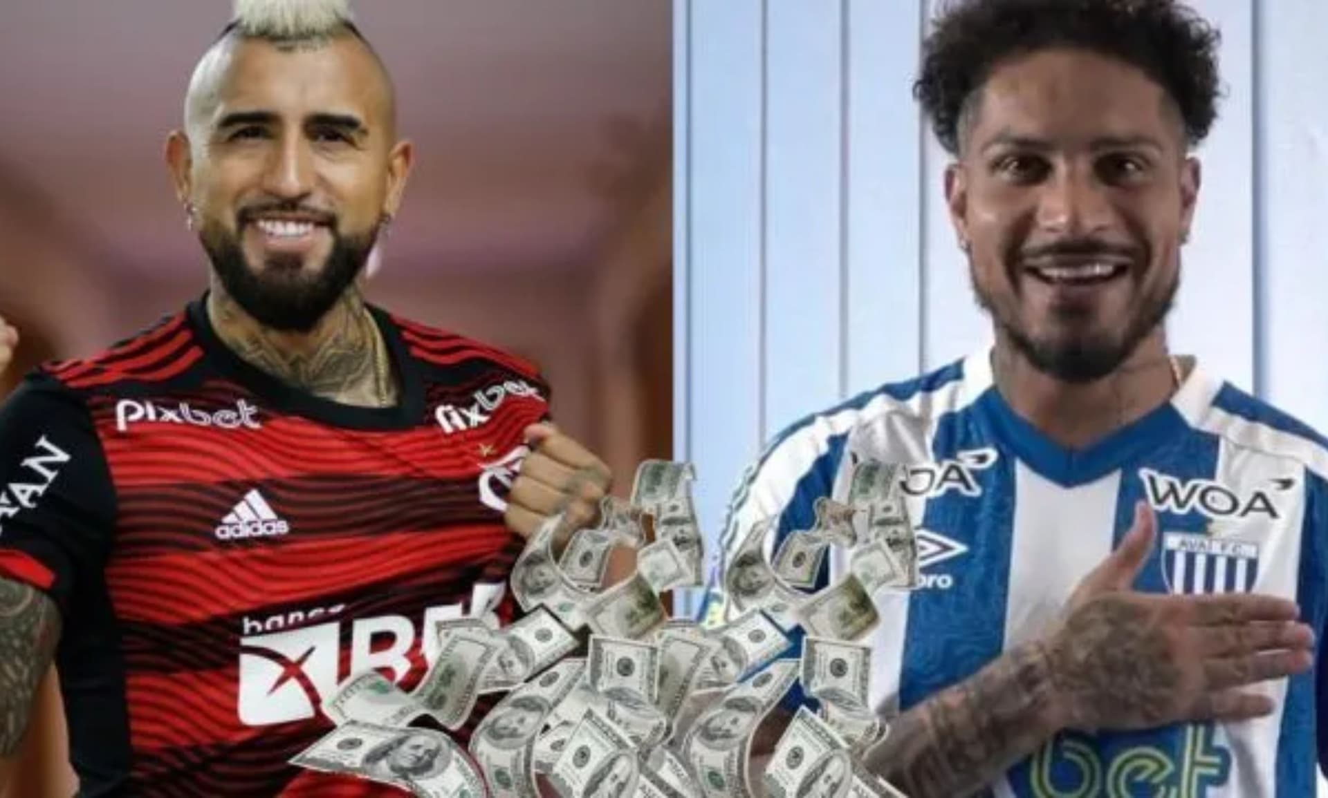 Los comparación de salarios de dos cracks de Sudamérica