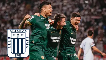 Los jugadores de Alianza Lima celebrando gol 