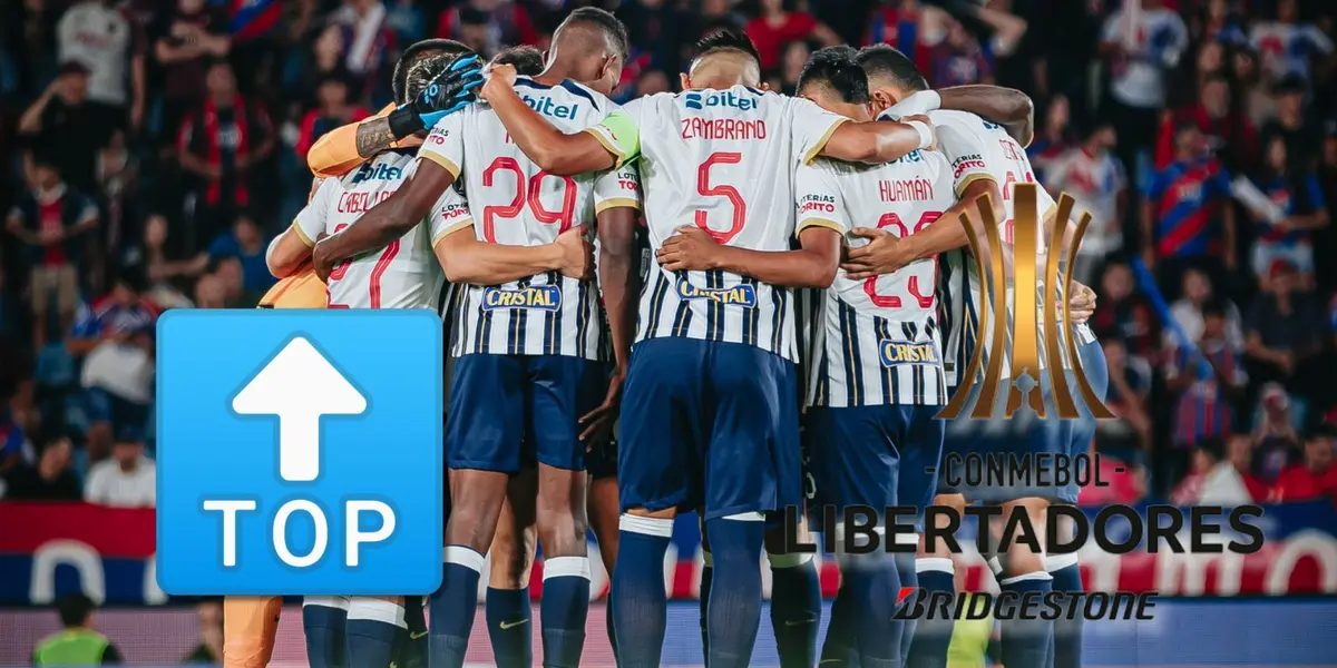 Los jugadores de Alianza Lima reunidos antes del duelo vs Cerro Porteño
