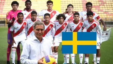 Los jugadores de la Sub - 17 posando, al lado 'Chemo' del Solar. FOTO: Infobae