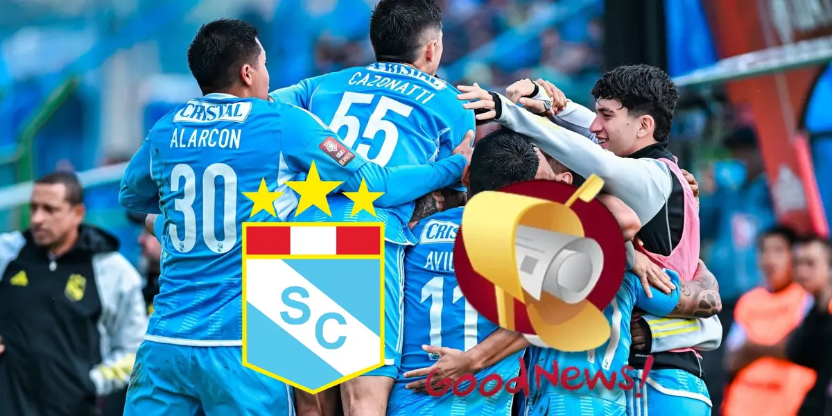 Los jugadores de Sporting Cristal celebrando el último triunfo de visita ante UTC