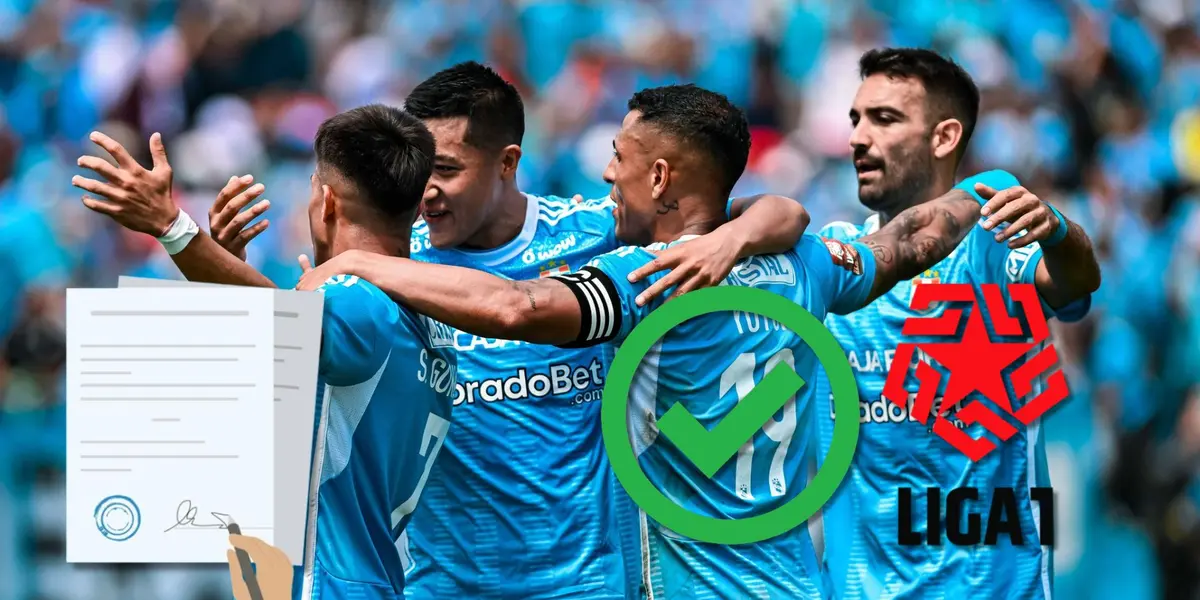 Los jugadores de Sporting Cristal celebrando un triunfo en el Torneo Apertura