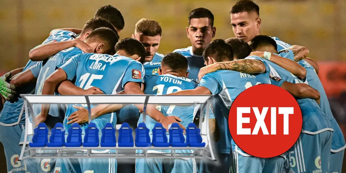 Los jugadores de Sporting Cristal en el partido de hoy vs UCV en el Estadio Mansiche