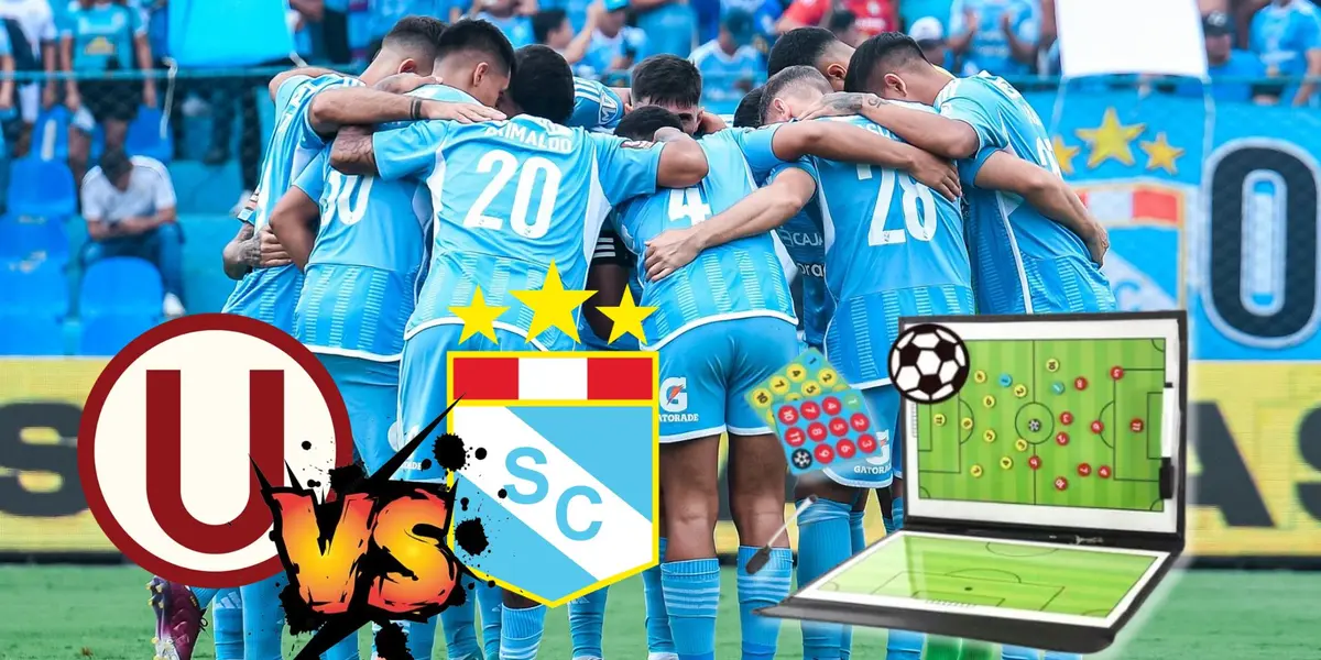 Los jugadores de Sporting Cristal reunidos en la cancha del Estadio Alberto Gallardo