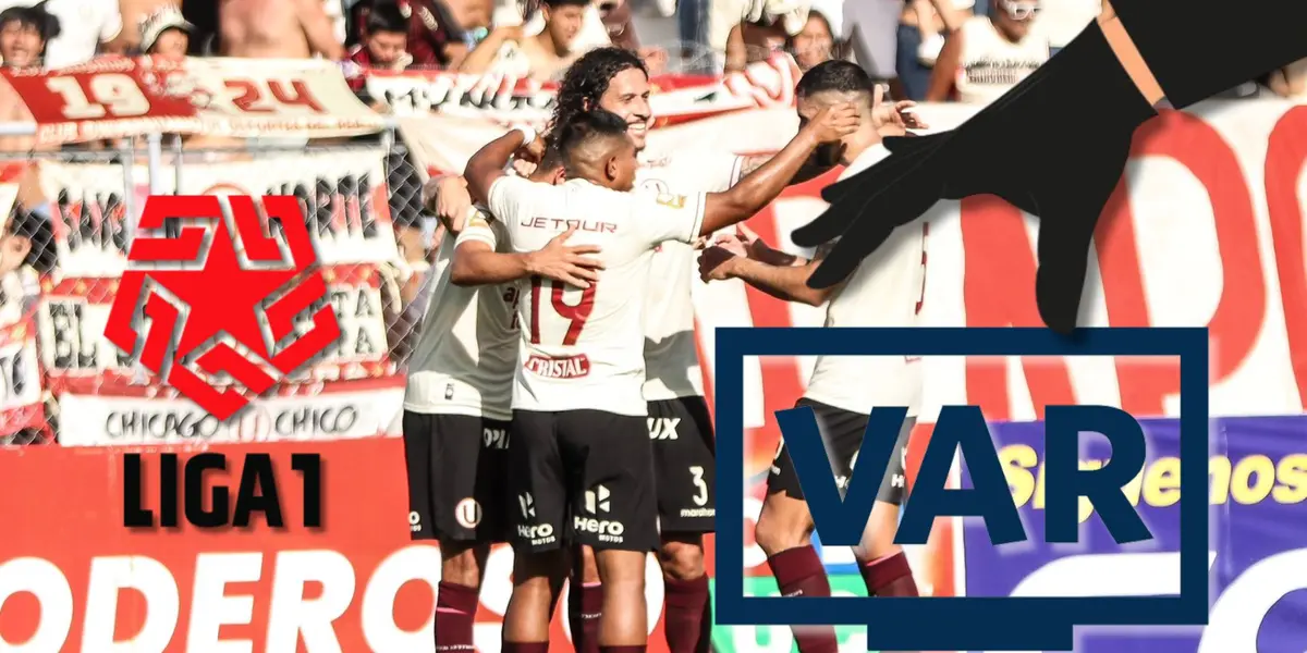 Los jugadores de Universitario de Deportes celebrando el triunfo de hoy en Tarapoto