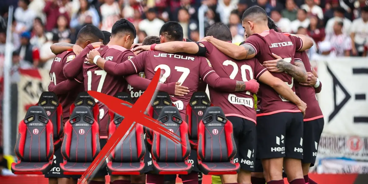 Los jugadores de Universitario de Deportes reunidos en un campo de juego