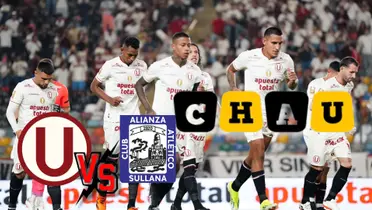 Los jugadores de Universitario de Deportes saliendo al campo del Estadio Monumental