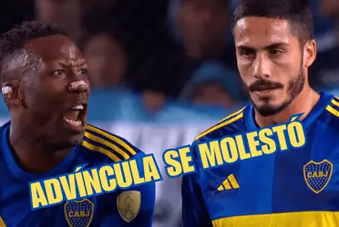 Luis Advíncula no aguantó que los pasaran tan fácil y terminó más que molesto