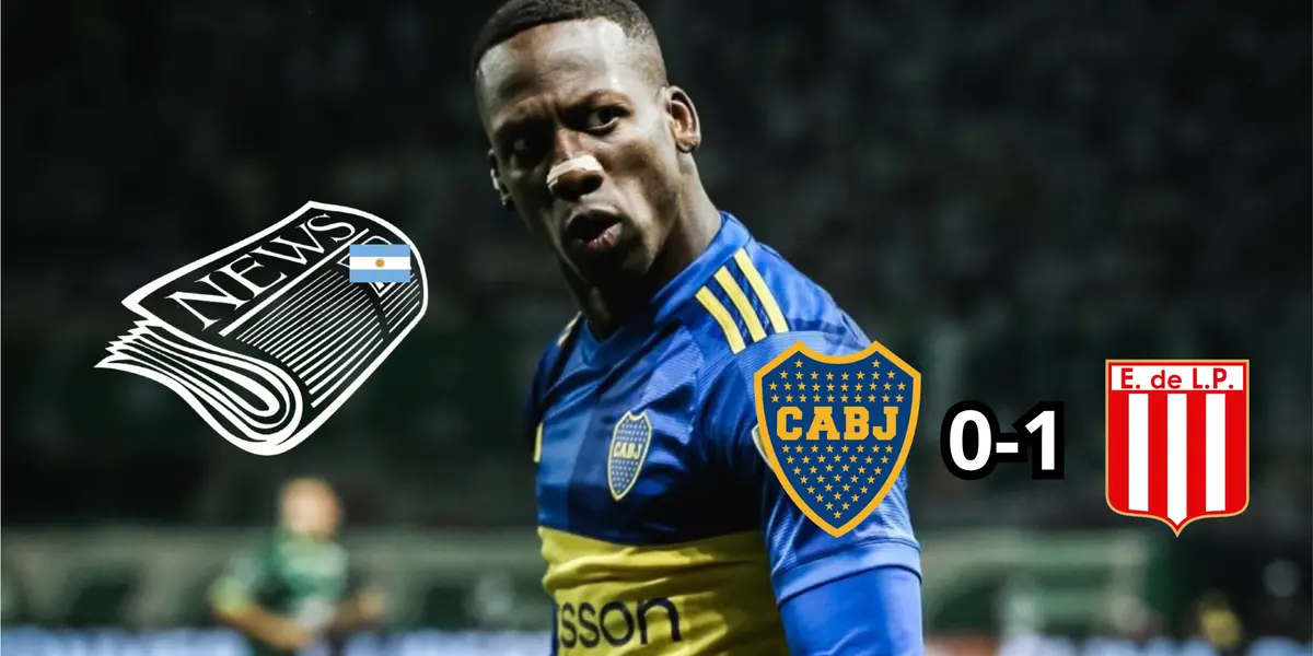 Luis Advíncula con la camiseta de Boca Juniors con un rostro de seriedad. FOTO: Google