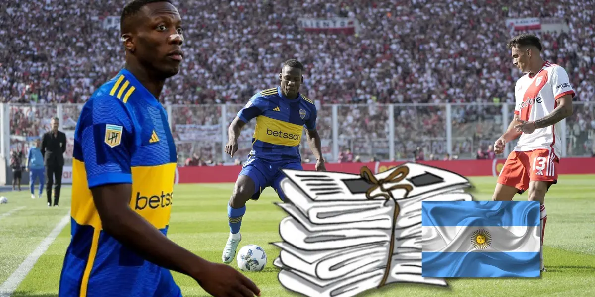 Luis Advíncula observando una acción de juego en el duelo de hoy entre River vs Boca