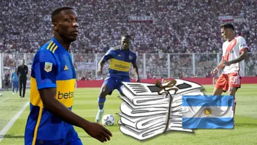 Luis Advíncula observando una acción de juego en el duelo de hoy entre River vs Boca