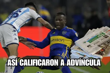 Luis Advíncula tuvo un partido bajo ante Racing Club, pero clasificó con Boca Juniors
