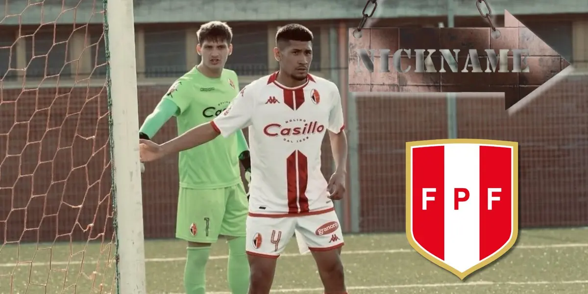 Luis Beniti jugando por el Bari de la Serie B de Italia