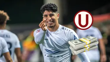 Luis Iberico celebrando con el RIga de Letonia. FOTO: Infobae