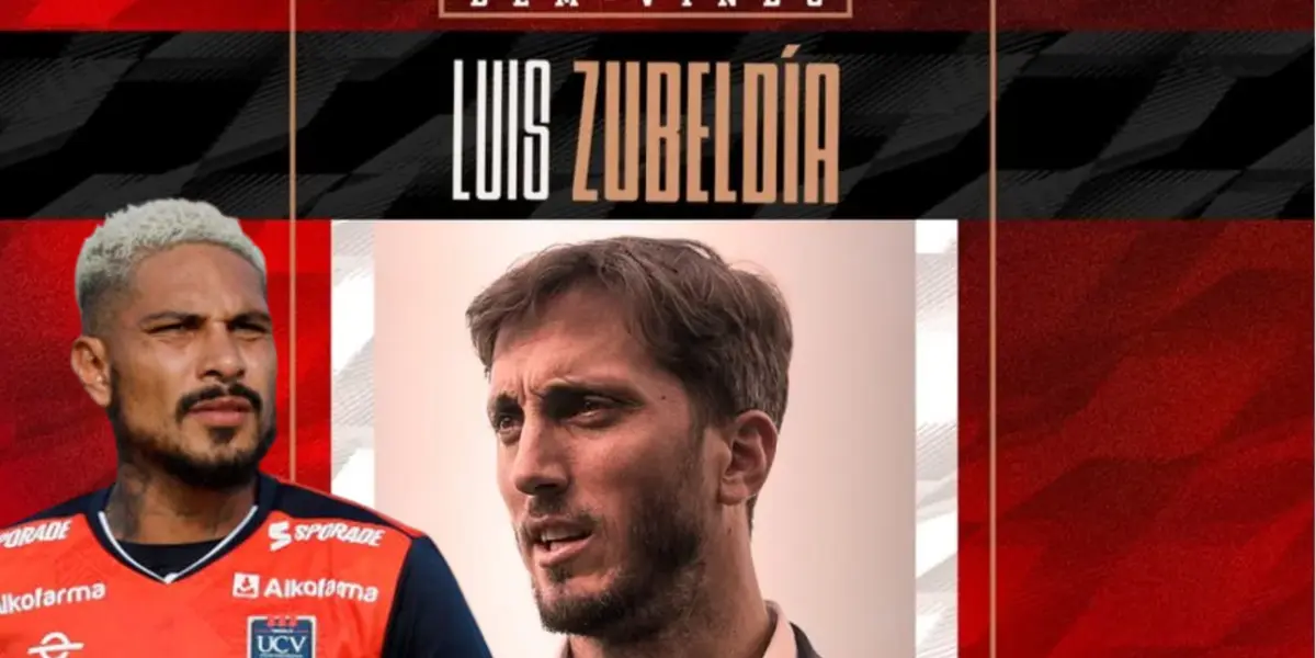 Luis Zubeldía presentado por Sao Paulo y Paolo Guerrero con camiseta de César Vallejo