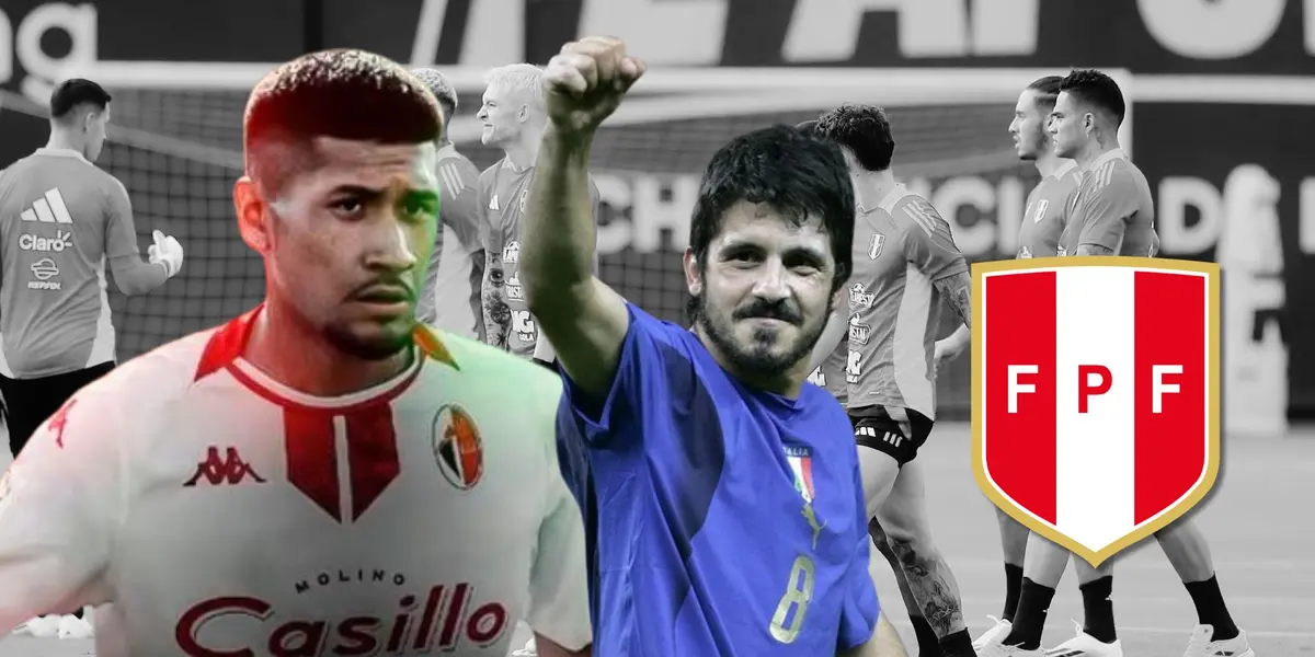 Lusi Beniti, Gennaro Gattuso y la Selección Peruana de fondo