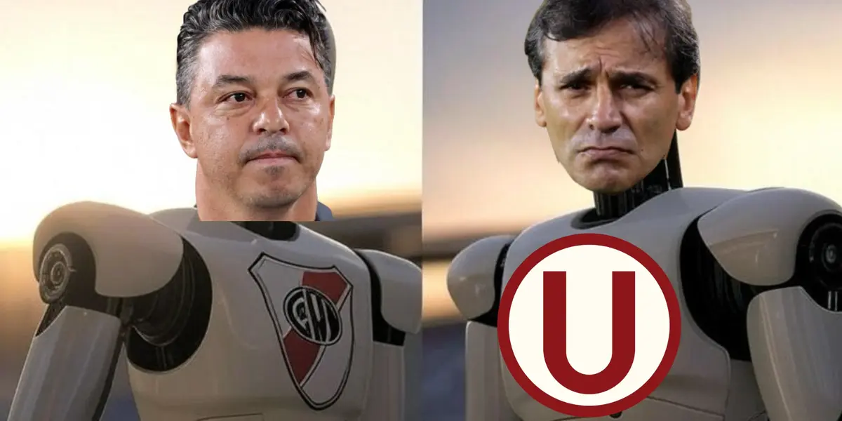 Marcelo Gallardo y Fabián Bustos. FOTO: Vía "X"