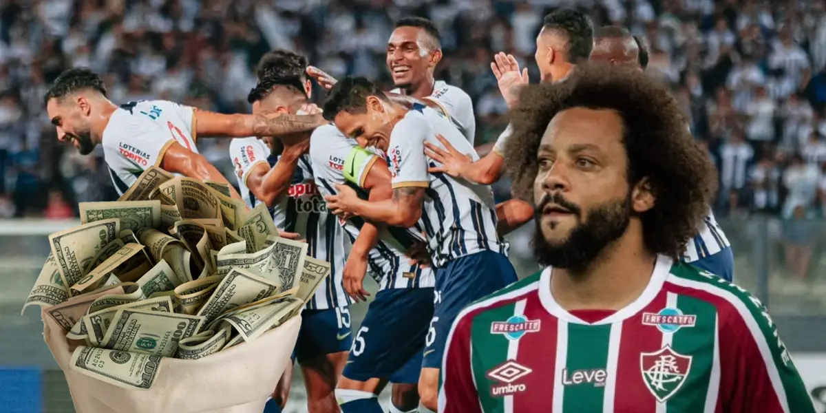 Marcelo mirando como Alianza Lima festeja