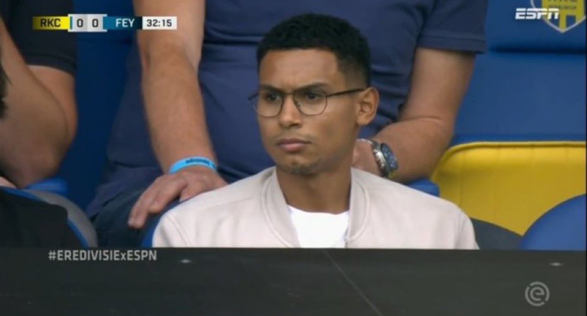 Marcos López estuvo presente en el encuentro del Feyenoord desde las tribunas