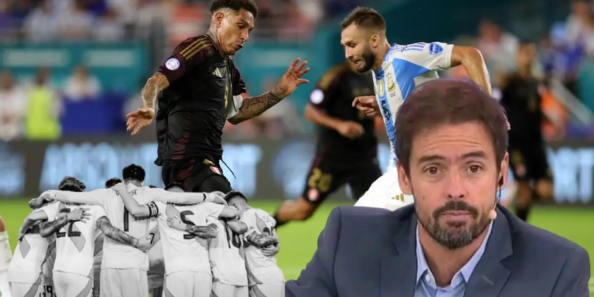 Mariano Closs - Paolo Guerrero - Germán Pezzella (Foto: Conmebol)