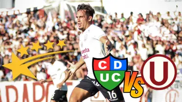 Martín Pérez Guedes celebrando uno de sus goles el día de hoy vs Unión Comercio