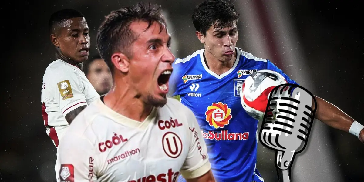 Martín Pérez Guedes viendo una acción del encuentro de hoy entre la U vs Sullana