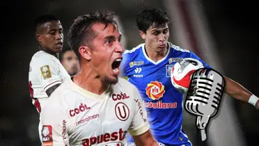 Martín Pérez Guedes viendo una acción del encuentro de hoy entre la U vs Sullana