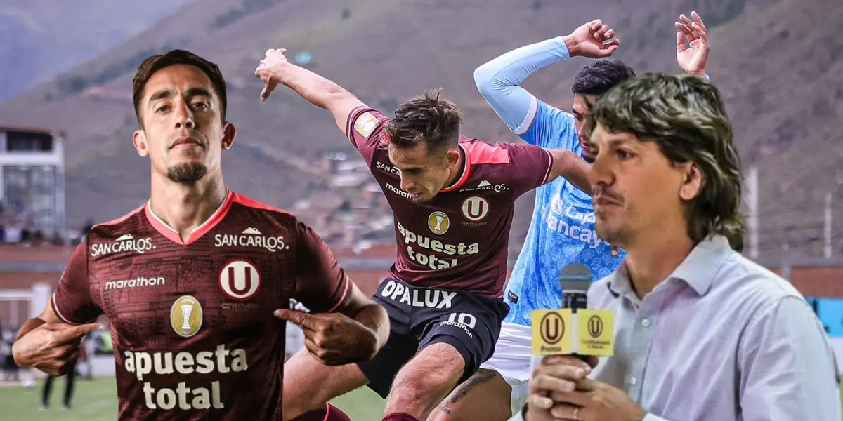 Martín Pérez Guedes y Jean Ferrari, detrás una acción del duelo entre ADT vs U