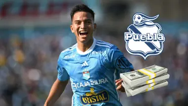 Martín Távara con la camiseta de Sporting Cristal.