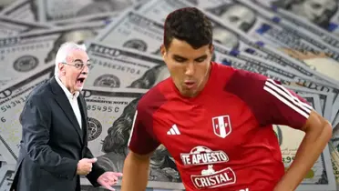 Matías Succar entrenando y Jorge Fossati gritando