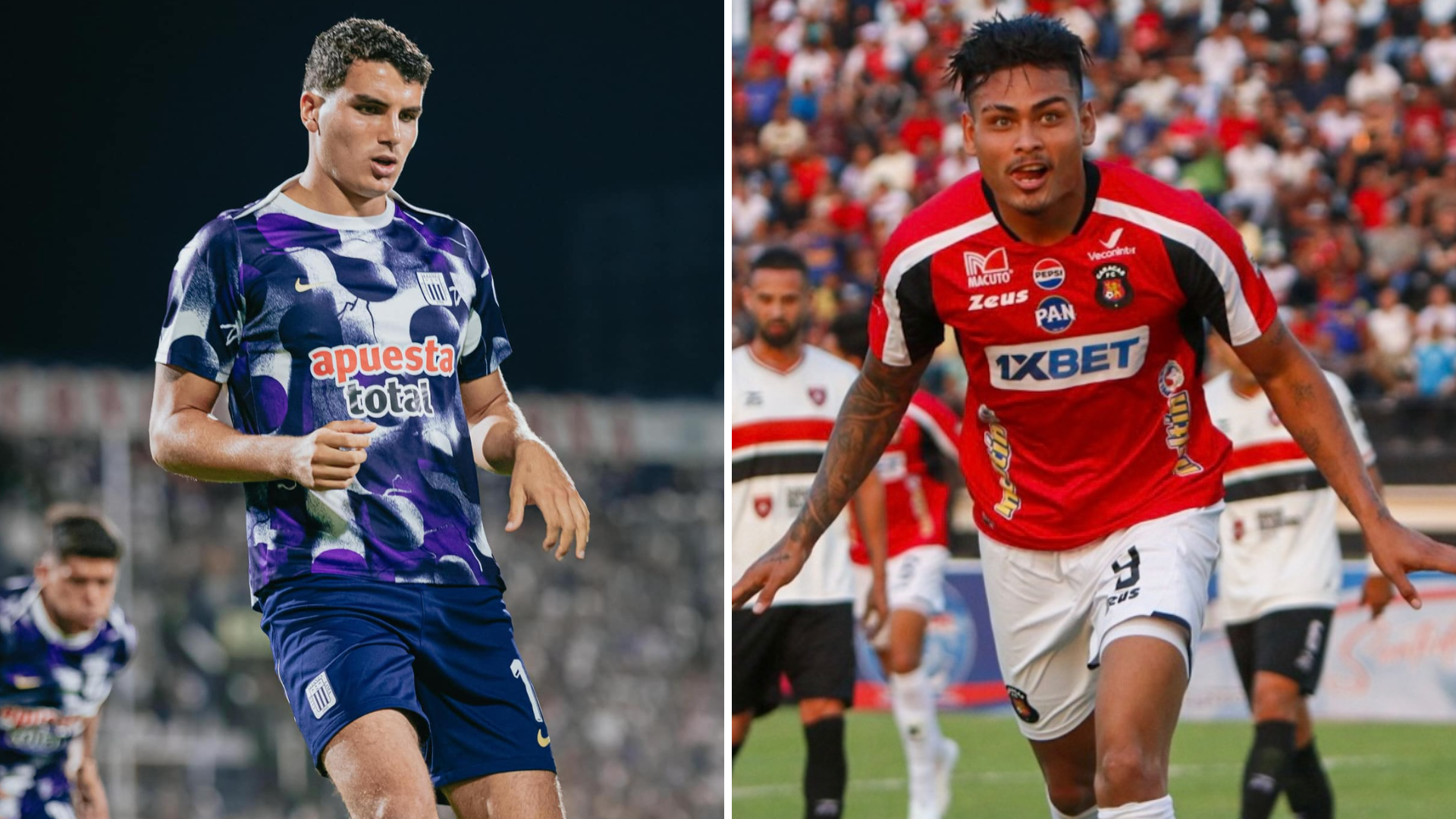 Matías Succar y Jeriel de Santis (Foto: Alianza Lima y Caracas FC).