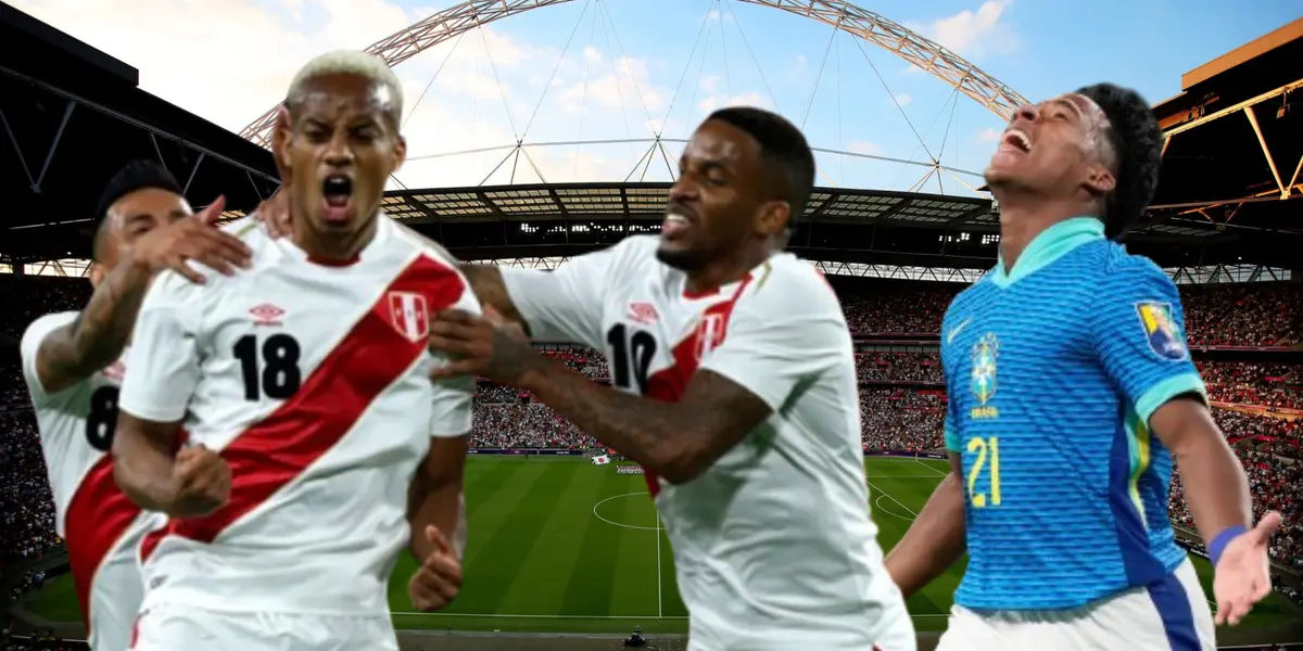 Mientras Endrick brilló en Wembley, el peruano que también la rompió en la catedral, pero su carrera de fue al tacho. FOTO: Diario AS