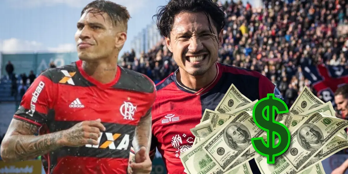 Mientras Lapadula cobra $936 mil en Cagliari, lo que ganaba Guerrero en Flamengo
