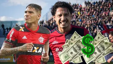 Mientras Lapadula cobra $936 mil en Cagliari, lo que ganaba Guerrero en Flamengo
