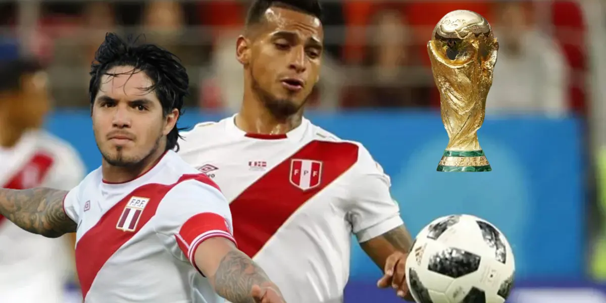 Miguel Trauco jugando el Mundial, al lado Juan Manuel Vargas. FOTO: América Televisión 