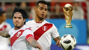 Miguel Trauco jugando el Mundial, al lado Juan Manuel Vargas. FOTO: América Televisión 